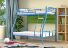 Для подростков, Двухъярусная кровать Радуга полка зеленый
