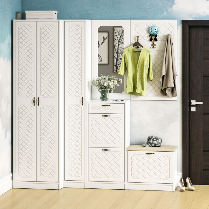 Зеркала в спальню, Зеркало П-6 МДФ фрезеровка Прованс