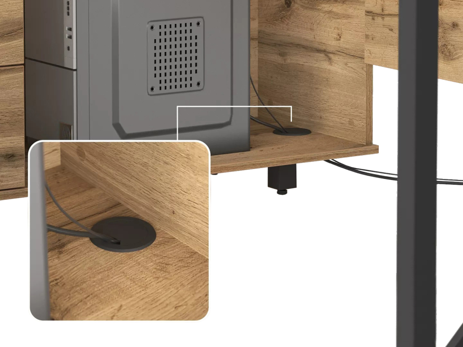 Угловые, Стол рабочий универсальный Калифорния Хардвиг СР01 ЛДСП