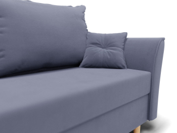 Прямой диван Наоми,еврокнижка,велюр