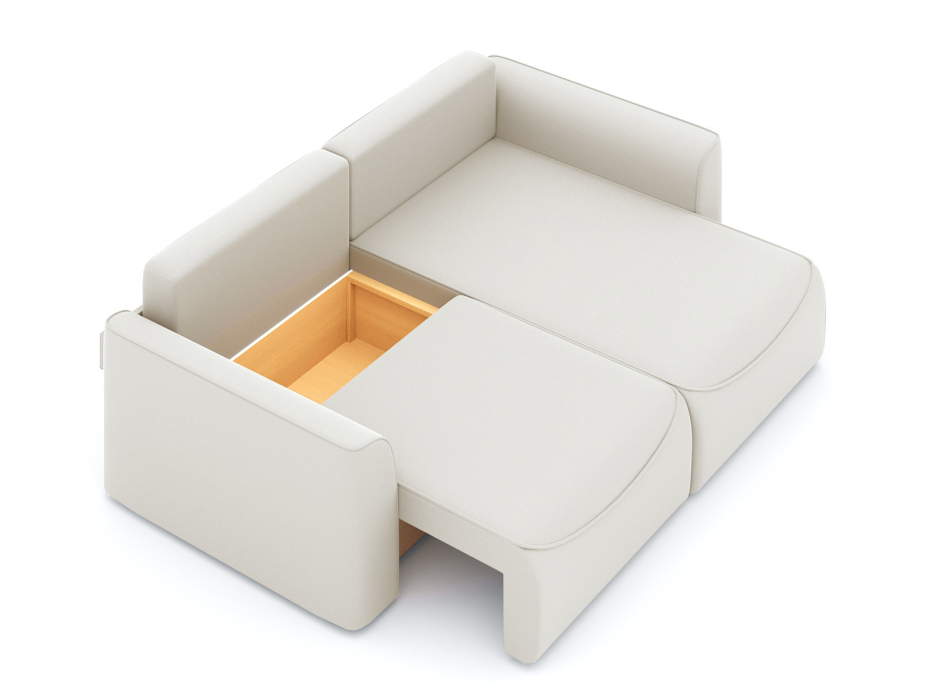 Диваны угловые в гостиную, Диван-кровать угловой Рафаэль еврокнижка НПБ, велюр