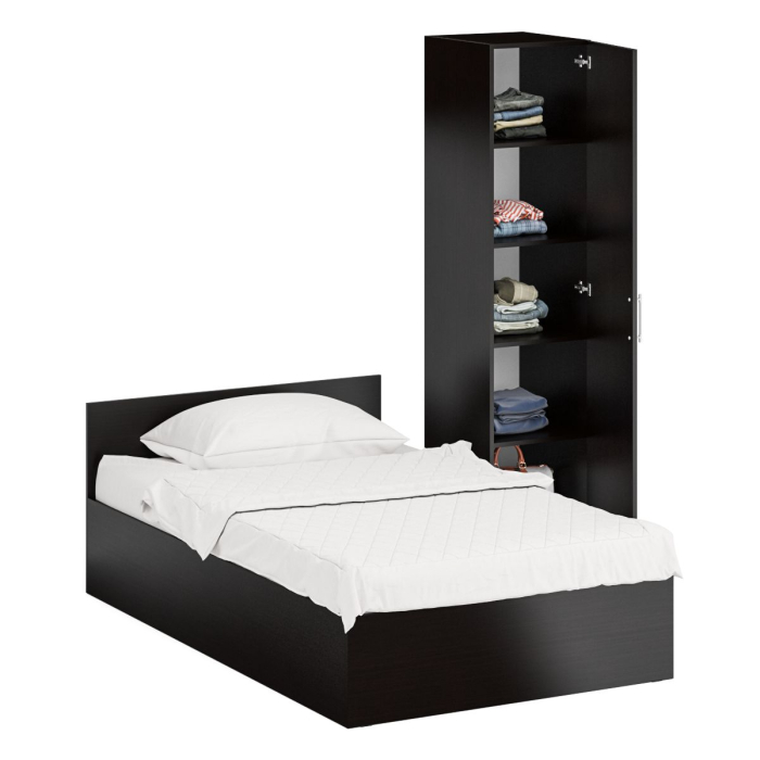 Спальные гарнитуры, Кровать односпальная 1200 с пеналом Стандарт