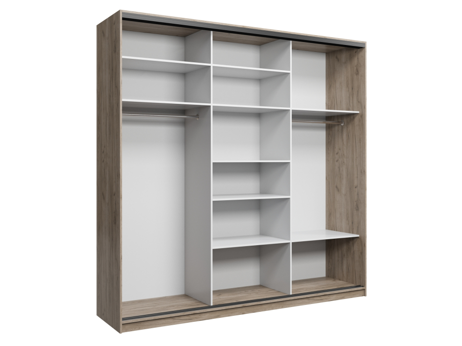 Шкафы-купе, Шкаф купе 3-х дверный АЙСБЕРГ ЛОФТ 240 /зеркало