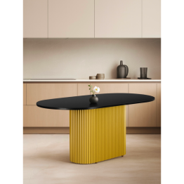 Стол Барон О 160 х 90 (золотые ноги)