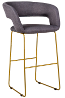 Барные стулья, Кресло Полубарное Hugs Link Золото