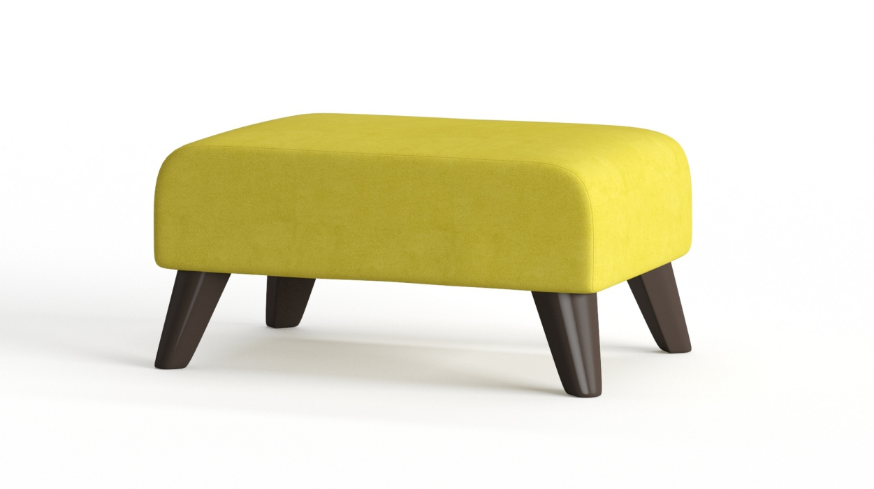 Пуф в прихожую, Пуф Барон на ножках, велюр