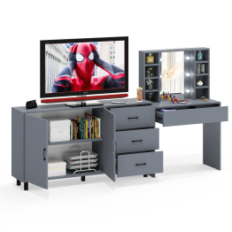 Косметический cтол с подсветкой и ящиком 115 и комод 123-1604