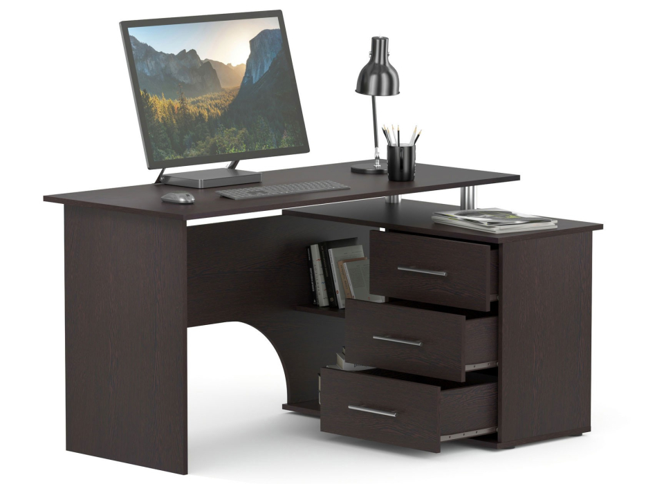 Угловые компьютерные столы, Стол компьютерный КСТ-09 Сокол Правый