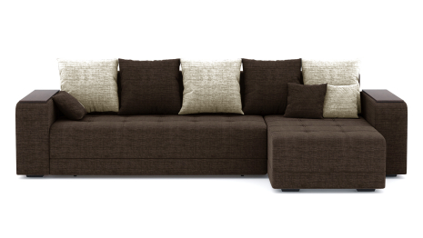 Диван-кровать угловой Дубай еврокнижка, рогожка