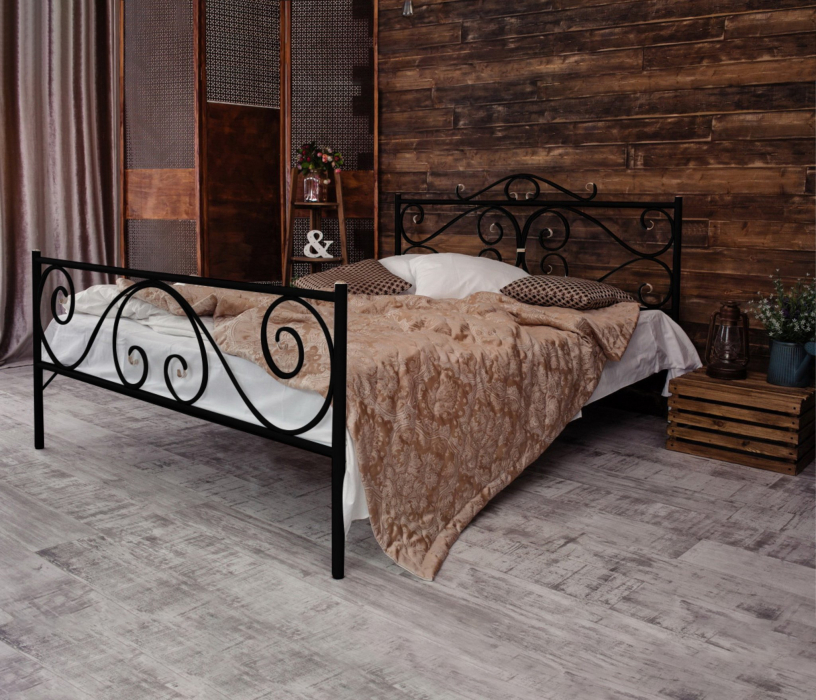 Кованые кровати, Кованая кровать Валенсия 1.6 с двумя спинками