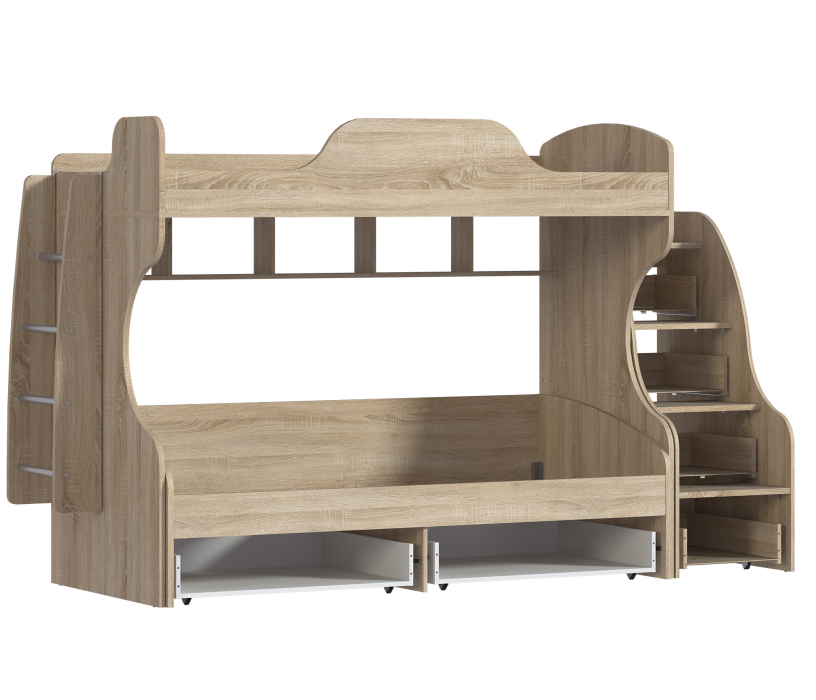 Для подростков, Кровать -чердак с кроватью