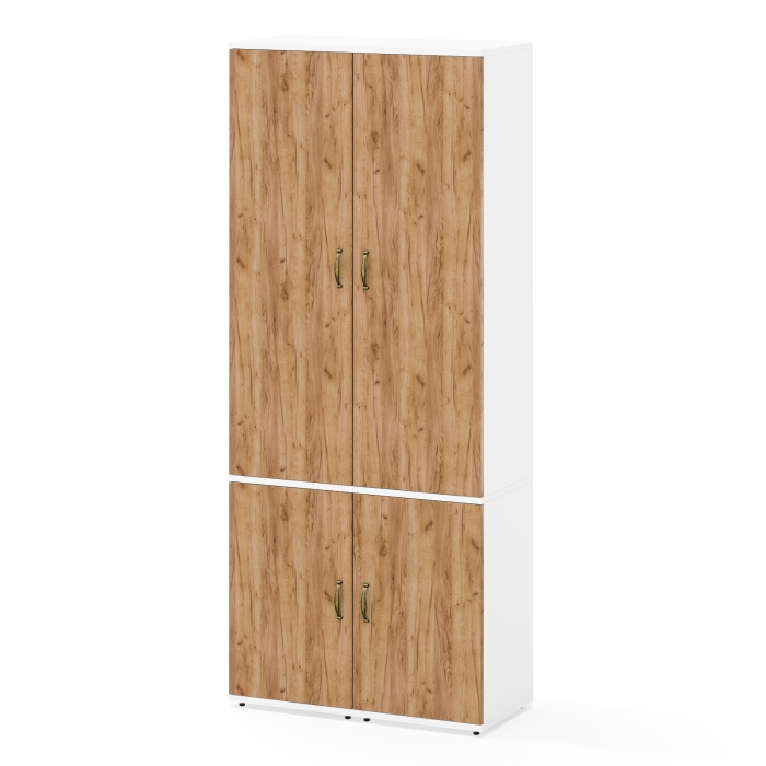 Шкафы распашные, Пенал с пятью полками за дверками и пенал 21Б Лидер-8