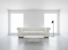 Дизайнерские диваны для гостиной, Диван Честер  Лофт 3-х местный, экокожа