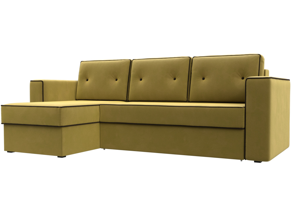 Диваны угловые в гостиную, Угловой диван Принстон левый угол, микровельвет