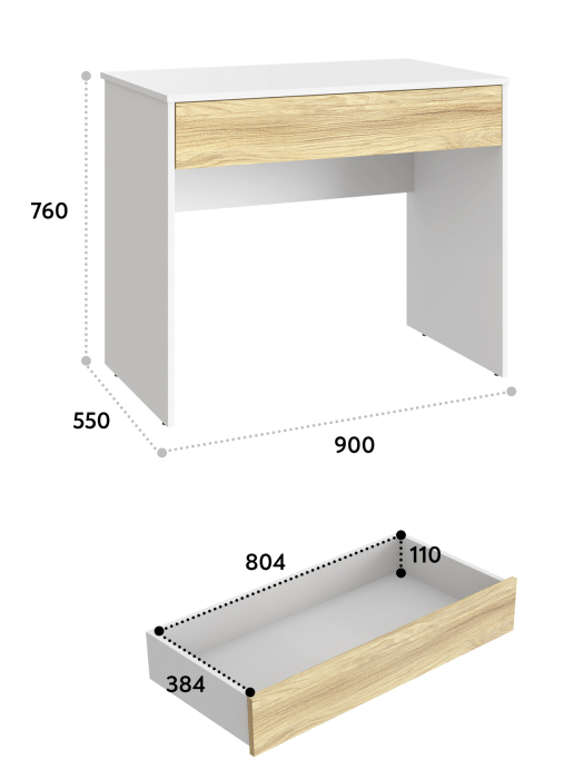 Прямые, Стол Оскар ОС-25