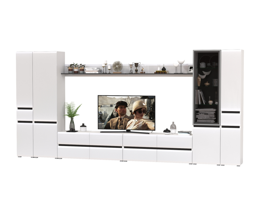 Стенки для гостиной, Мебель для гостиной корпусная Сидней комплектация № 114