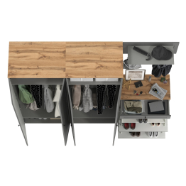 Два шкафа для одежды в прихожую с обувницей и вешалкой для одежды Остин