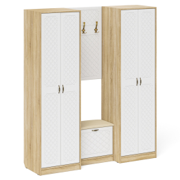 Модульная мебель для прихожей П-6 № 9 МДФ фрезеровка ромб