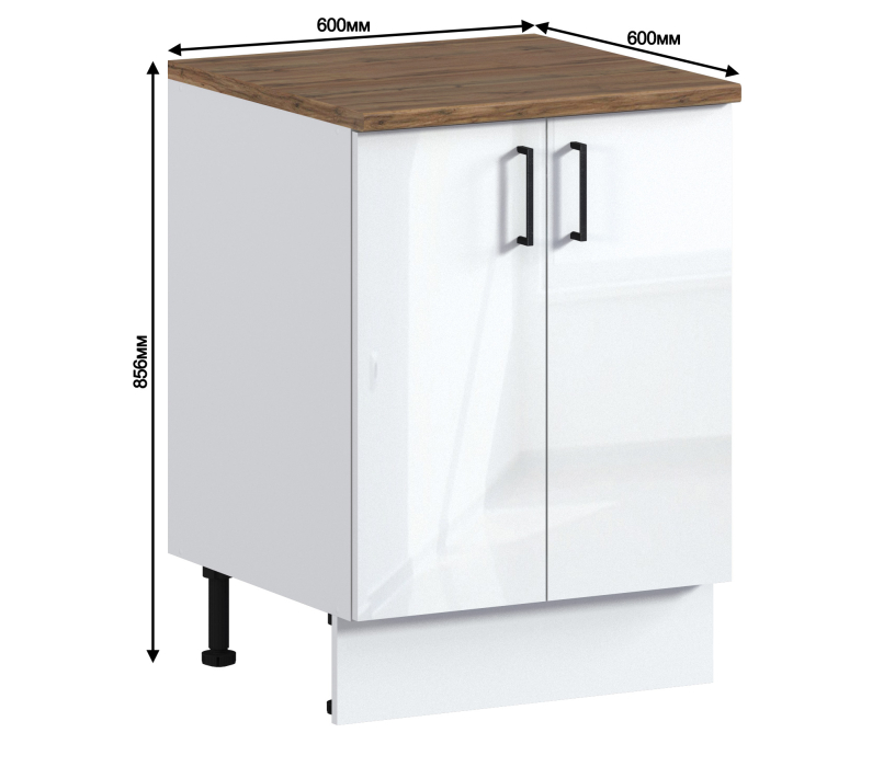 Напольные, Берн стол 2 дв, 60х86 см