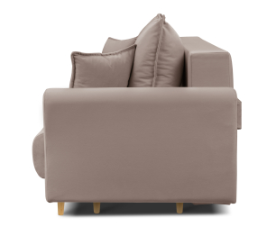 Диван кровать прямой со спальным местом "Мия", микровелюр