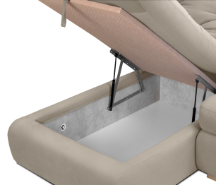 Диван модульный Борнео со спальным местоп П-образный, велюр