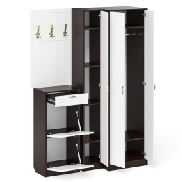 Мебель в прихожую П-6 № 30 МДФ фрезеровка прованс