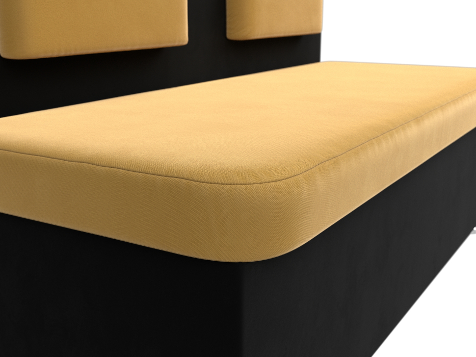 Диваны прямые кухонные, Диван кухонный прямой Маккон 2-х местный, микровельвет