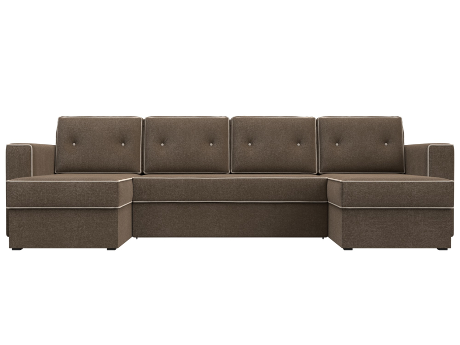 Диваны еврокнижки, П-образный диван Принстон, рогожка