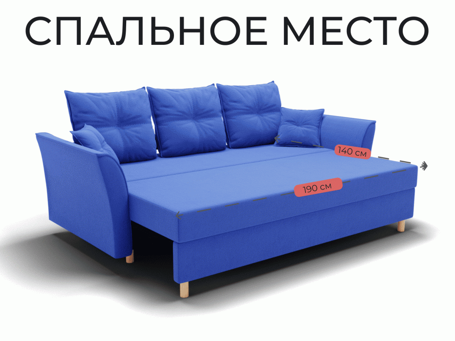 Диваны еврокнижки, Прямой диван Пандора,еврокнижка,велюр