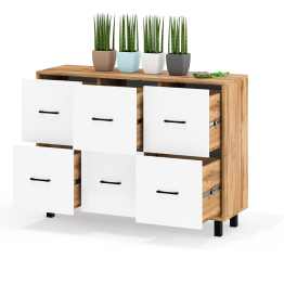 Комод 6-ть ящиков РВК 127-1204