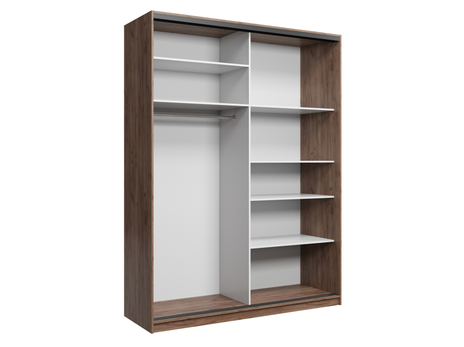 Шкафы-купе, Шкаф купе 2-х дверный АЙСБЕРГ ЛОФТ 180 +зеркало