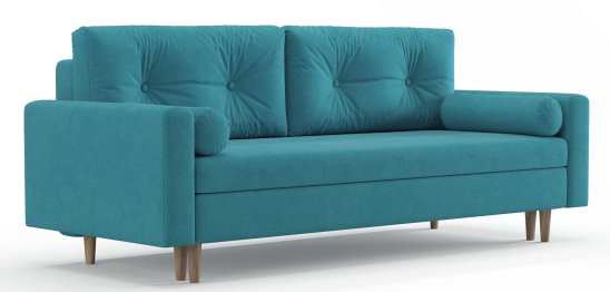 Диван-кровать Таврида, пружинный блок, велюр