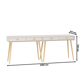 Два столика с ящиками и на красивых ножках Афина