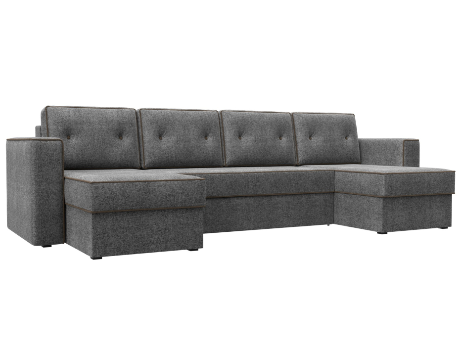 Диваны еврокнижки, П-образный диван Принстон, рогожка