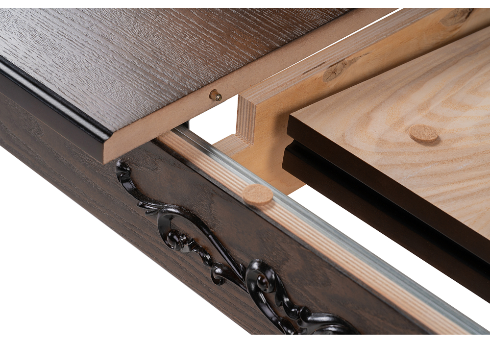 Обеденные столы, Стол деревянный Бевье орех темный/орех