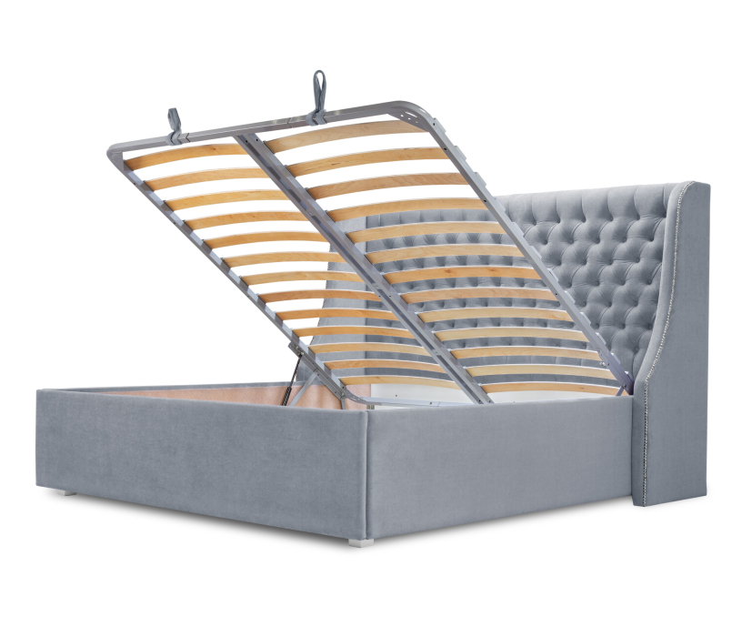 Мягкая кровать, Мягкая кровать Пандора 1600,микровелюр