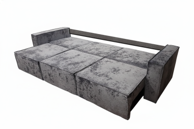 Диван-кровать Лофт 3-х модульный, плюш , с/м 145х266