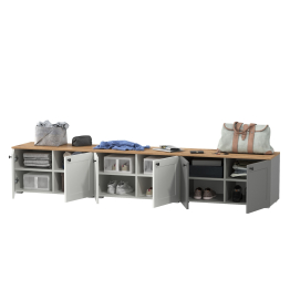 Три тумбы с двумя распашными дверками Остин