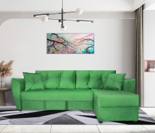 Диваны угловые в гостиную, Диван угловой  Амстердам 160, велюр