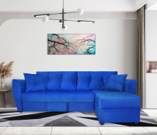 Диваны угловые в гостиную, Диван угловой  Амстердам 160, велюр