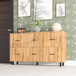 Комод шесть выдвижных ящиков РВК 127-1504