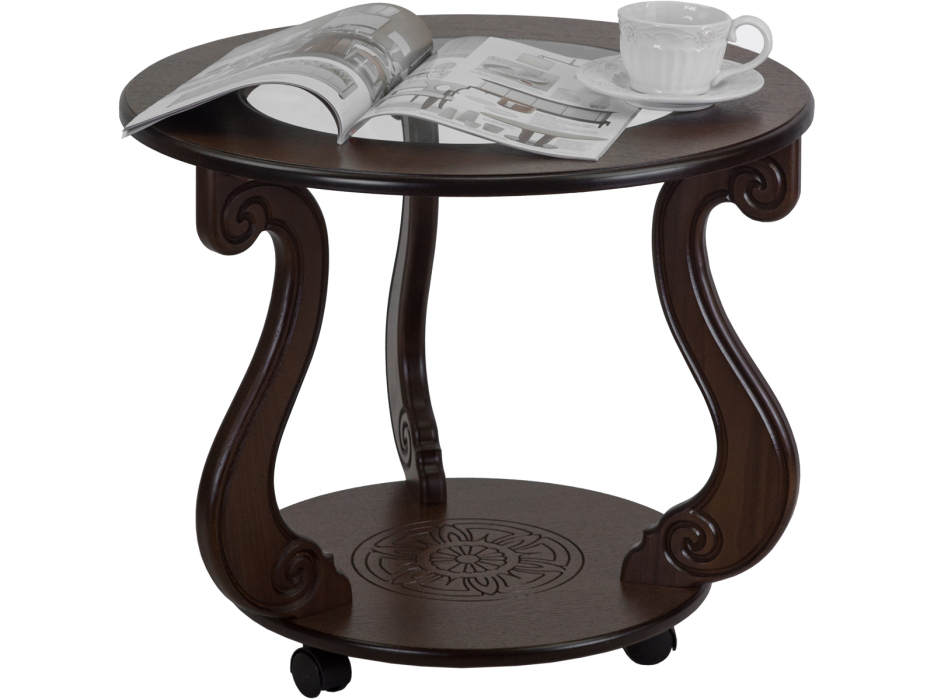 Журнальные столики, Стол журнальный Мебелик Грация (С) на колесах