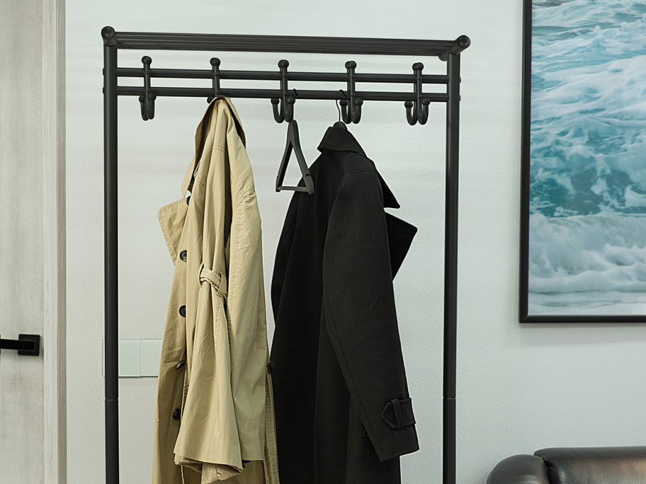 Напольные, Вешалка напольная на колесах Мебелик М 9 с крючками