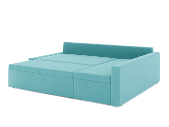 Диван-кровать угловой Фрихетен дельфин, велюр