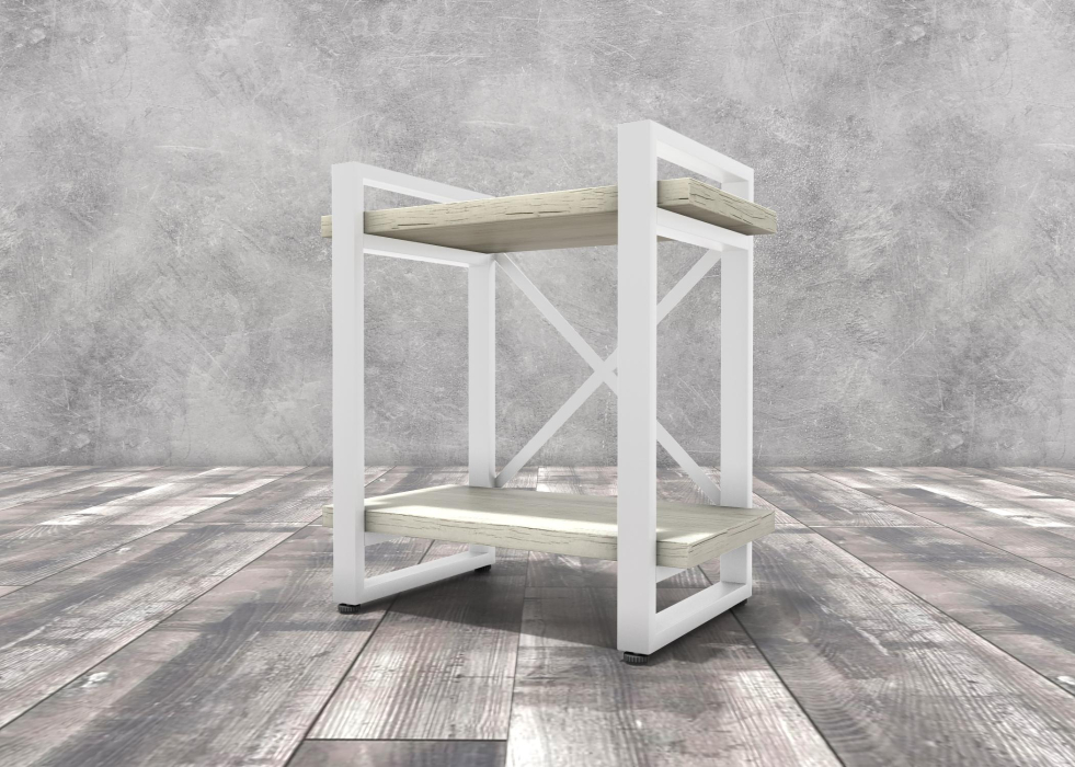 Прикроватные тумбы, Тумба прикроватная Айсберг Лофт 40 белый