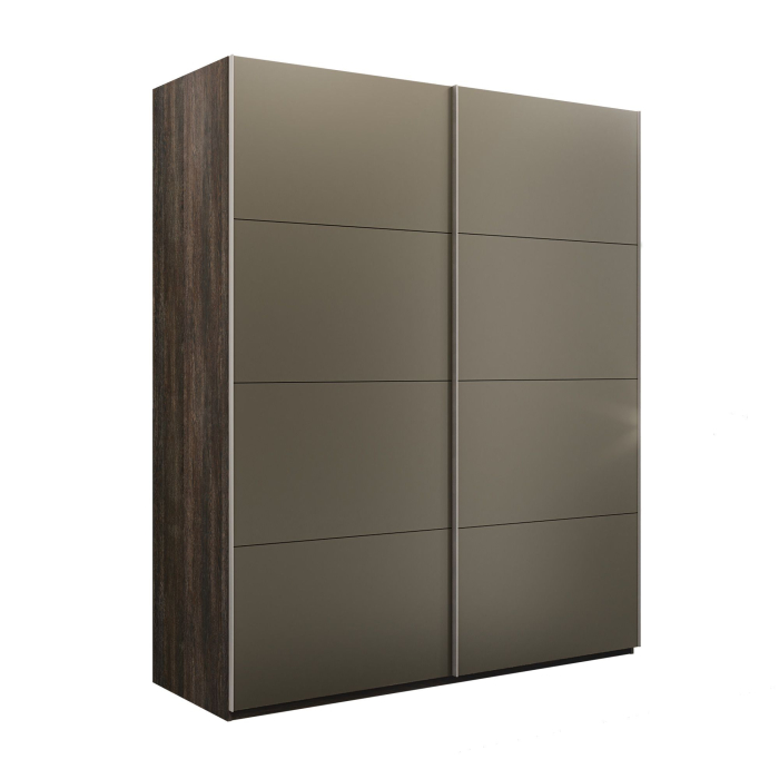 Шкафы-купе 2-х дверные, Шкаф-купе Эста 2-х дверный Стекла хаки/Доводчик 200х66х240