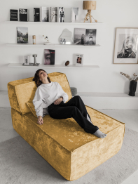 Бескаркасная оттоманка Клайд,плюше