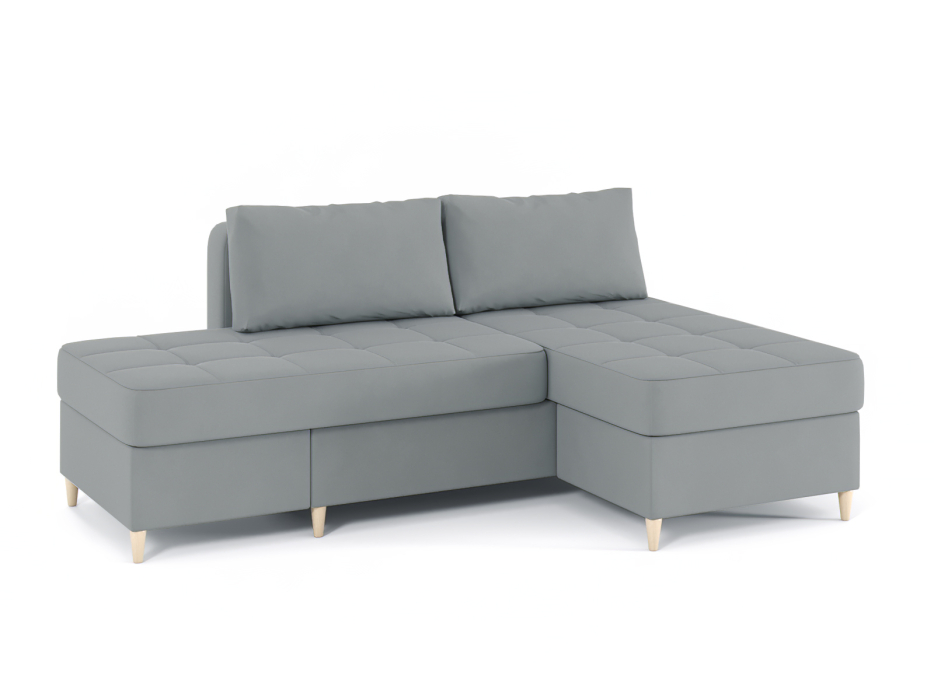 Диваны угловые в гостиную, Диван-кровать угловой Оливер 2 еврокнижка-трансформер, велюр