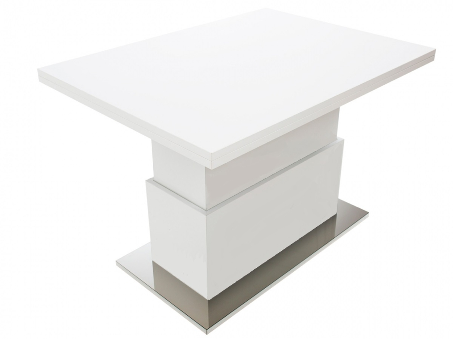 Обеденные столы, Стол-трансформер Slide (опоры сатинированная сталь)