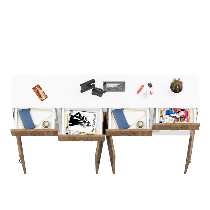 Домашние кабинеты, Набор из чётырёх тумб для офисных принадлежностей и бумаг Лидер-8.